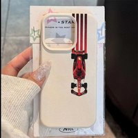 Red Racing Pattern Phone Case For IPhone 17AIR 16E 15 Pro 14 Pro Max 12 11 13 Mini XS XR XS Max 8Plus Cover