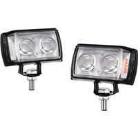 WF-2Pcs Motorcycle Fog Lights Warning Splash Light Auxiliary Light Headlight Bulb Driving Light