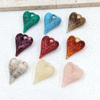 2Pc Retro Swirled Teardrop Heart Pendant Statement Component For DIY Earrings Bag Charms Keychain Accessories