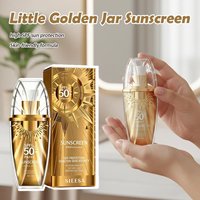 Little Golden Jar Sunscreen Facial Sun Block SPF50 UV Protection Non Greasy Summer Sun Creams Solar Beauty Blocker Face Cream