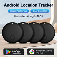 1/2/3/4 Stück Android Mini Auto-Ortungsgerät Anti-Verlust Google Find My Wallet Schlüsselanhänger Smart Tag Bluetooth Tracker Schlüssel- und Gegenstandsfinder