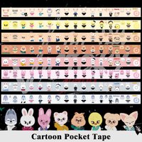 SKZOO Stray Kids Same Style Cartoon Character Cute Account Stickers Washi Tape Stickers Felix HyunJin Woojin Changbin Seungmin