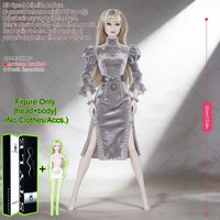 12.6in 1/6 Scale 12-Articulated Joints Premium MJD Doll - Realistic Makeup, Desktop Ornament, Holiday Gift (No Clothes)