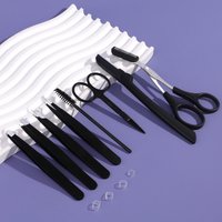 4/5/7/8pcs Eyelash Tool Set, stainless steel eyebrow trimmer, eyebrow trimmer and hair remover, suitable for both men and women.