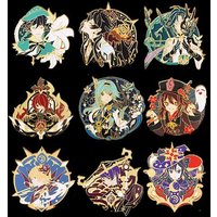 Impact Scaramouche Venti Hutao Raidon Brooches Anime Heros Cosplay Metal Lapel Pins Gift For Fans Halloween Party Metal Badges