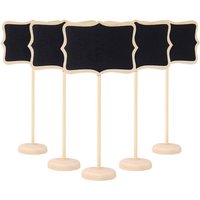 5/10pcs Mini Wooden Blackboard Chalkboard Message Sign Food Buffet Labels for Wedding Birthday Party Table Decoration Place Card