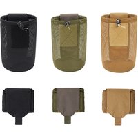 OPHIDIANTAC Folding Miscellaneous Organizer Belt Pouch MOLLE Tactical Mesh Water Bottle Pouch Mesh Recycling