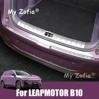For Leapmotor B10 2025 2026 Car Stainless Trunk Scuff Plate Decoration Cover Trunk Threshold Protection Sticker Accessories