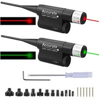 Dual Bar Red/Green Laser Calibrator Aluminum Alloy Laser Sight Kit For .177 To 12GA B/arrel Outdoor Long-Range Aiming Hunting