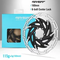 AliExpress 2025 RYET 6-Bolts Bicycle Brake Rotors&140mm/160mm Center-Lock MTB Road Bike Bicycle Parts Disc Brake Rotors Cycling Accessories