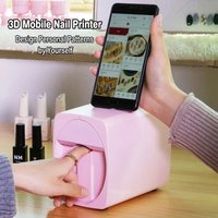 Nail Printer 3D Portable Mobile Nail Painting Machine 2400DPI Printing Resolution Support WiFi/DIY for Home Nail Salon
