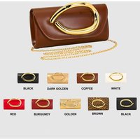 Women's evening bag, vintage European and American niche design box-style, versatile and minimalist, aesthetically pleasing