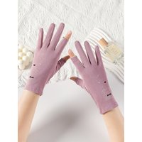 AliExpress NONE Manicure Gloves for Women Summer UV Protection Driving Anti-Tanning Cycling Lady Shopping Running Breathable Anti-Slip Gloves