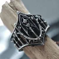 Castle Gothic Retro Open Adjustable Ring Fashion Creative Holiday Gift Ring