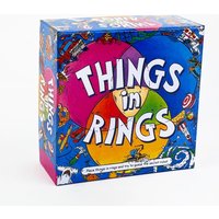 Things In Rings Family Card Lighthearted Logic Card Game 2-6 Players, 20 Min Party Puzzle Board Game for Family