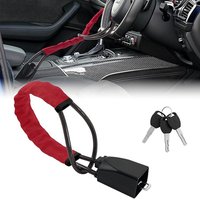 Steering Wheel Seat Belt Lock – Anti-Theft Car Security Device with Heavy-Duty Steel Cable
