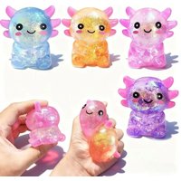 Cute Axolotl Malt Sugar Squeeze Ball TPR Fidget Toy Stress Relief Pocket Desktop Ornament Birthday Gift For Kids Adults