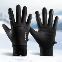 AliExpress NONE Winter Warm Full Fingers Waterproof Cycling Outdoor Sports Running Motorcycle Ski Touch Screen Fleece Gloves