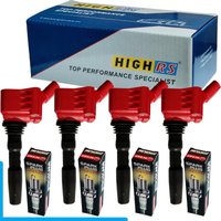 Iridium Spark Plug Ignition Coil For EA211 Audi A1 A3 A4 A5 Q2 Q3 VW POLO GOLF MK7 TOURAN CADDY BEETLE Tiguan Passat 1.2T 1.4T
