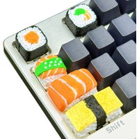 Personalized Food Sushi Keycaps ESC Gaming Key Caps DIY Cross Axis Mechanical Keyboard Replacement Button Birthday Gift