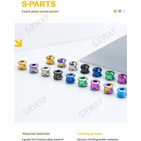 AliExpress NONE S Parts Titanium Road & Mountain Bike Chainring Bolts 5mm/7/8.5/10MM Single/Double Lock for Crank bolts