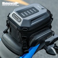Rhinowalk Motorcycle Tail Pannier Bag Waterproof Expandable 18L Travel Backpack Hardshell Cycling Luggage Storage Accessories