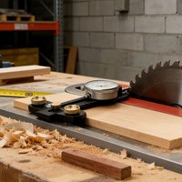 Accurate Table Saw Blade Aligner with Dial Gauge – Essential Thin Rip Jig for Preventing Kickback & Ensuring Square Cuts
