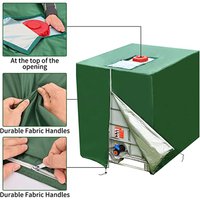 Neue grüne 1000L IBC Tank Cover Container Aluminium wasserdichte und staubdichte Abdeckung Regenwassertank Oxford Tuch UV-Schutzabdeckung