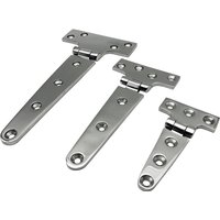 Scharniere, robuste Marine-T-Scharniere aus Edelstahl 316, für Boot, Wohnwagen, Schrank, Schuppen, Garten, Holztür und Tor, T-Scharnier-Hardware