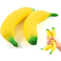 Simulation Banana Squishy Fidget Toys Jumbo Banana Slow-rebound Stress Ball Squeeze Toy Funny Sensory Stress Relief Toy