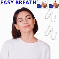 Silicone Anti Snoring Nasal Dilator Stop Snore Nose Clip Aid Easy Breathe Improve Sleeping Rhinitis For Men Women Beauty Health
