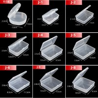 Mini organisateurs d'articles, conteneur de rangement, boîte d'emballage rectangulaire en plastique pour bijoux, boucles d'oreilles, bagues, perles, pièce de collecte, 20/5 pièces
