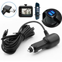 3-Types Charging Cable Dash Cam Car Charger Mini USB Cable Micro USB Power Cord Supply 12-24V Car Charger For DVR Camera GPS