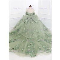 2026 Gorgeous Flower Girl Dress Tulle Fluffy with Exquisite Appliques for Little Princess Wedding Dresses Evening Ball Gown