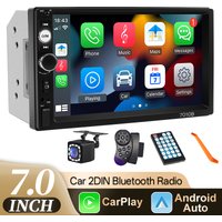 Hippcron 2Din Car Radio 7inch Touch Screen Carplay Android Auto Multimedia Video Player Support Camera 12v Universal car accesso