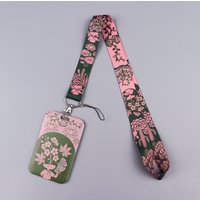 LX1601 Cartoon Boy Flower Lanyard For Keys Chain ID Credit Card Cover Pass Mobile Phone Charm Neck Straps Badge Holder Key Ring