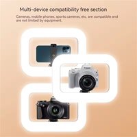 New Handheld Ring LED Rechargeable Fill light Portable Mobile Phone Live Broadcast Photography Desktop Selfie Light