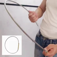 1PC NEW Outdoor Portable EDC Tactical Wire Whip Waist-wrapped Self-defense Quick Insertion Flexible Concealed Car Window Breaker