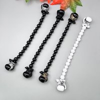 NJ137 NEW Rosary CHETKI Gold Black White Boxing Glove Single Chain Bar Black Beads Fold Flip Stress Relief Meditation Ornament