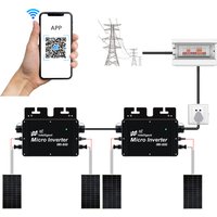 800W Micro Converter Solar PV 20-50VDC 110 or 220VAC On-Grid Micro Solar Inverter With Built In WiFi IP65 MPPT function