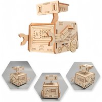 DIY Mars Obstacle Avoidance Robot ScienceToy Exploration Space and Aerospace Series Manual Assembly Aviation Model Teaching Tool