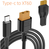Type-C to XT60 Charging Cable PD 100W 20V/5A USB C to XT60 Female Adapter for ToolkitRC Drone Model Energy Storage Power Charger