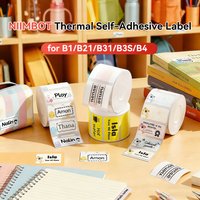 2 Rolls NIIMBOT Thermal Labels Business Self-Adhesive Sticker Waterproof Oil Resistant Tear Resistant Label for B1/B21/B3S/B31