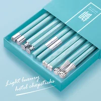 5Pairs High Quality Japanese Non-Slip Chopsticks Korean Hotel Restaurant Portable Healthy Food Stick Sushi Kitchen Chopsticks