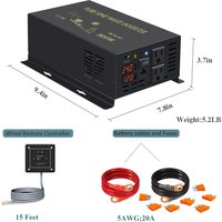 800W Wired remote control 12V 220V Solar Inverter Pure Sine Wave Inverter Car Inverter 48V 36V to 110V 120V Voltage Transformer