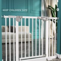 180° Bi-Directional Child Safety Fence-Extra-Wide Retractable Playpen Gate for Stroller Access Pet Toddler Containment Solution
