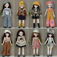 1/6 30cm BJD Fashion Doll Full Set Multiple Outfits Movable Joint Princess Dress Up Toy Girl Birthday Collectible Gift