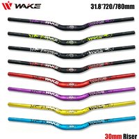 AliExpress NONE WAKE 30mm Riser Bike Handlebar Mountain Bike 720mm 780mm Handlebar 31.8mm Bicycle Riser Bar Aluminum Alloy Cycling Handle Bar