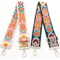 1Pc Fashion Bohemia Wide Shoulder Strap Embroidered Ethnic Style Wide Shoulder Strap For Women's Replacement Bag Strap