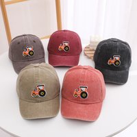 Boys Baseball Cap Tractor Embroidered 2026 Summer Kids Peaked Caps Snapback Cotton Girl Sports Cap for 2-8 Years Kids
